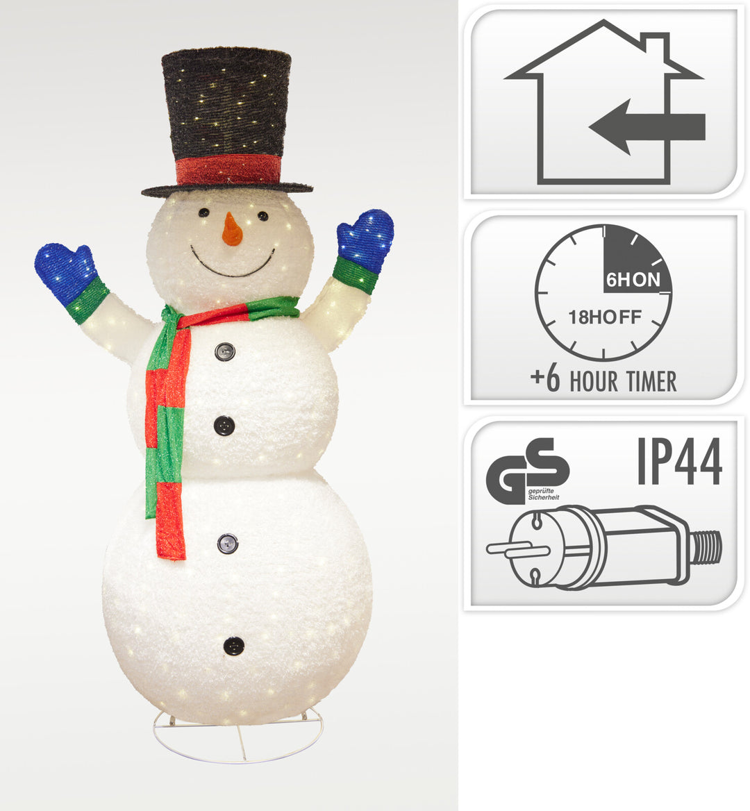 Pupazzo Neve Con LED 240CM