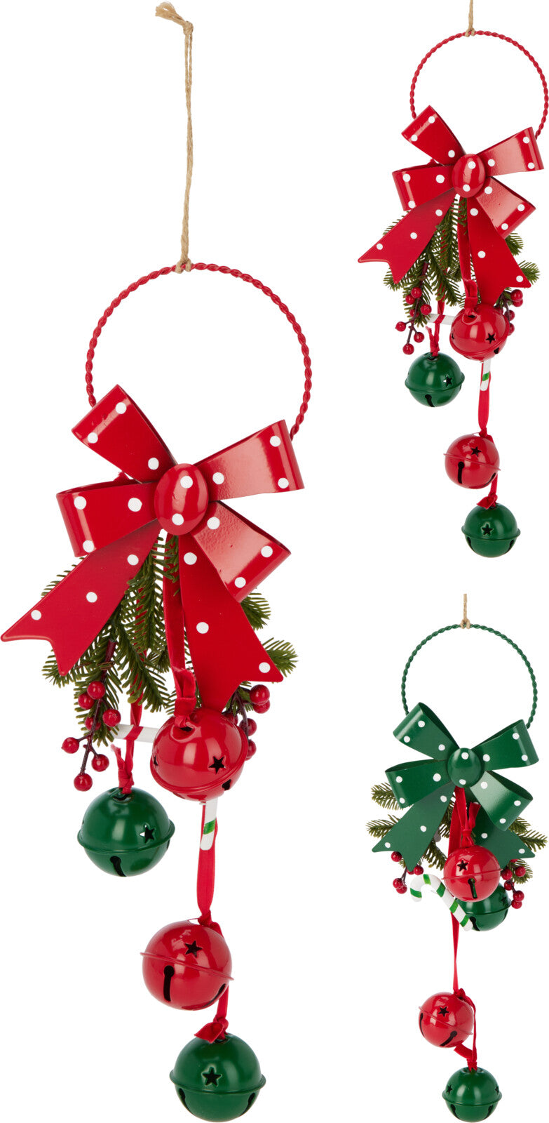 Pendente Campanella in Metallo 10×29 cm – 2 Assortiti (cod. ALX913270)