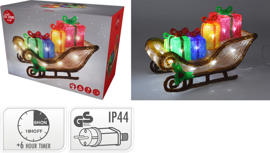 Slitta in Acrilico con LED Bianchi 40×26 cm (cod. AMC000160)