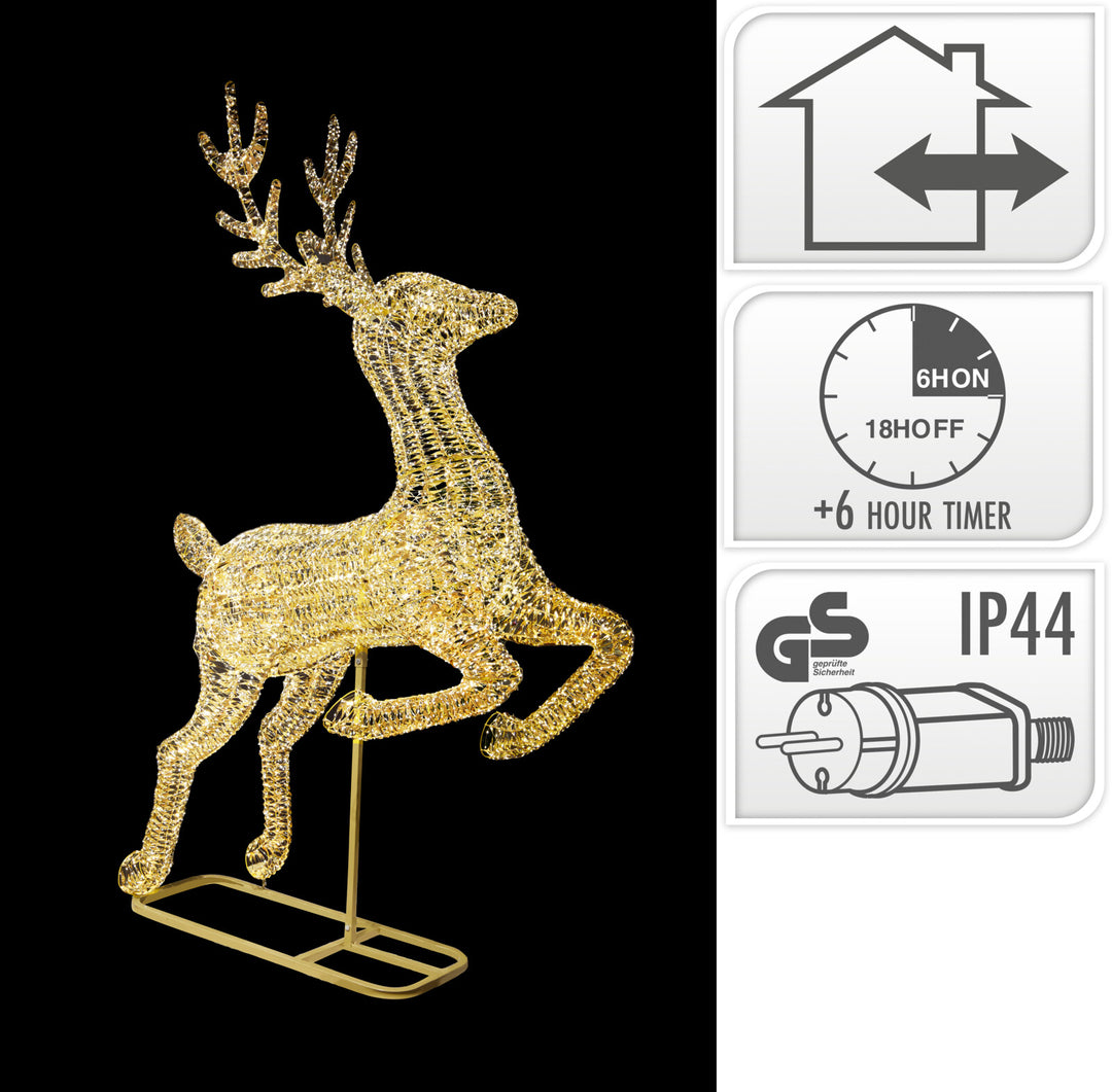 Renna 287CM Con LED Oro