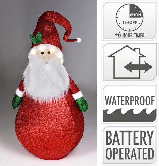 Babbo Natale 120 cm con 7 LED (cod. ASK003000)