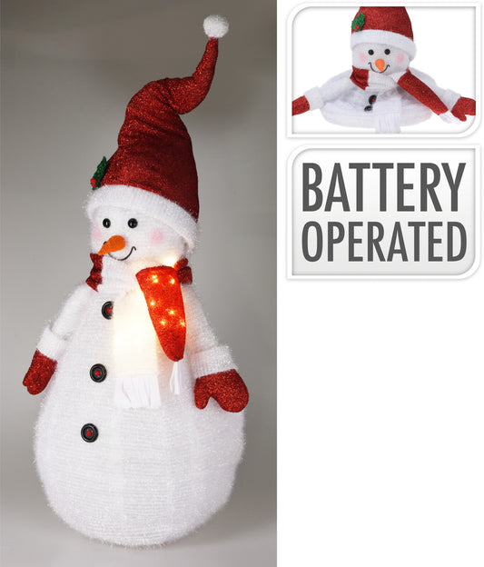 Pupazzo di Neve 120 cm con 10 LED (cod. ASK003010)