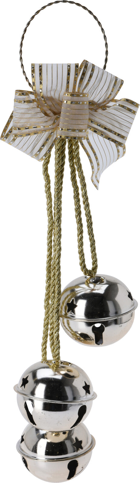 Decorazione Campanelle Oro/Argento 14×46 cm (cod. AWR302030 / AWR302040)