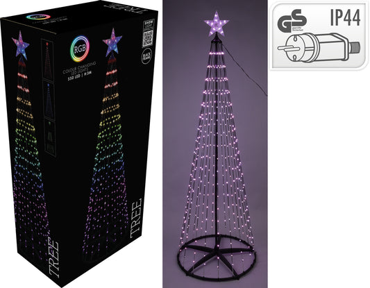 Albero di Natale LED RGB 550 Luci – H 300 cm (cod. AX5380220)