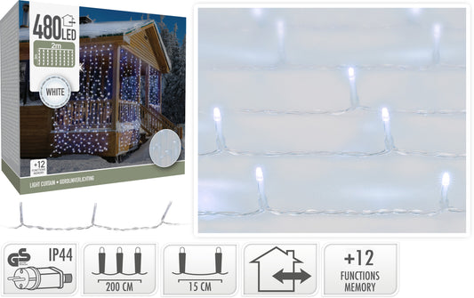 Tenda Luminosa 480 LED Bianco Freddo (cod. AX8405360)