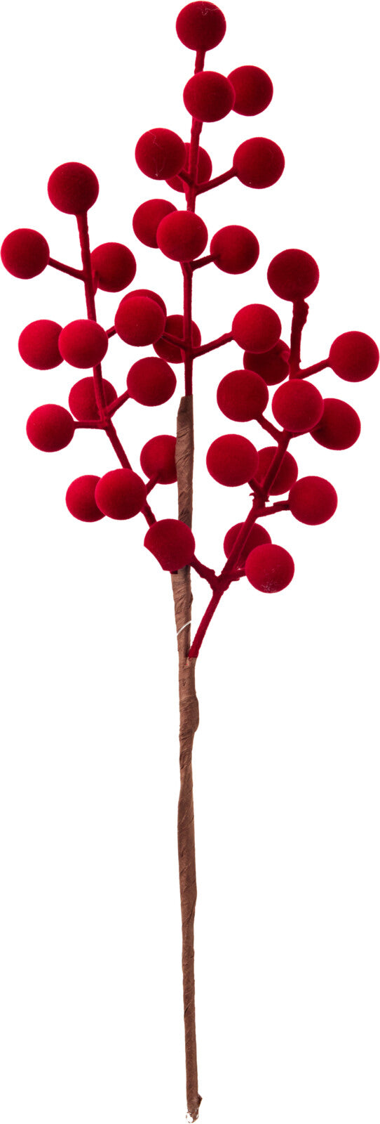 Ramo Natalizio Con Bacche 32CM Bordo