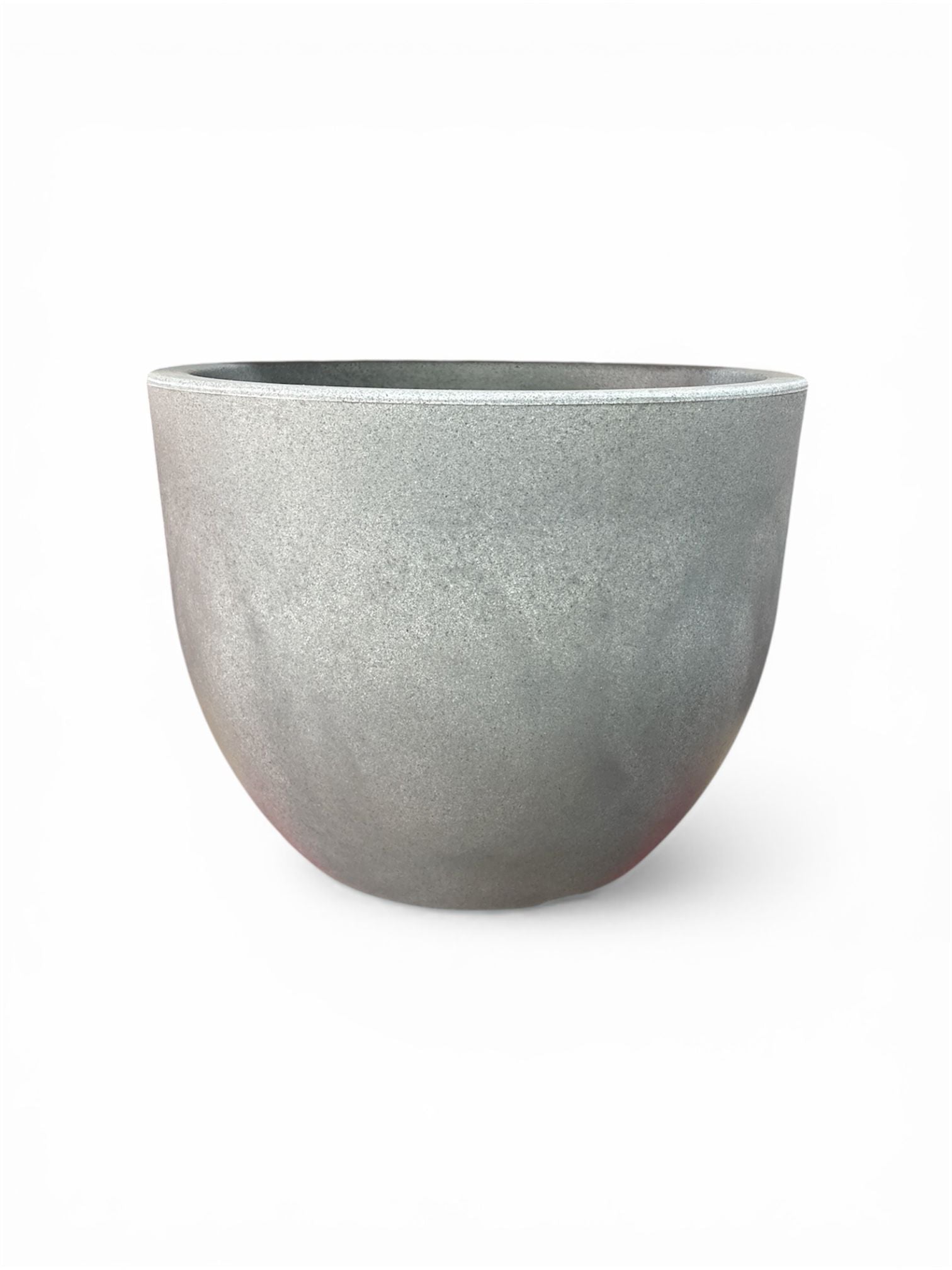 Cnl Vaso Conca Rotonda in Resina Grigio Anticato 40 cm