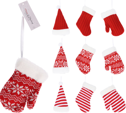 Pendente Natale in Tessuto 15 cm – 9 Ass. (cod. DH8060490)