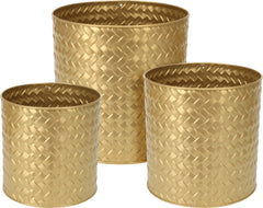Vaso in Metallo 3D Oro – Ø 17 / 20 / 23 cm cod. FZ1001310