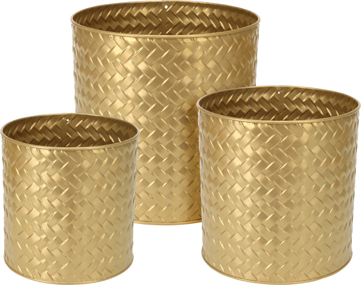 Vaso in Metallo 3D Oro – Ø 17 / 20 / 23 cm cod. FZ1001310