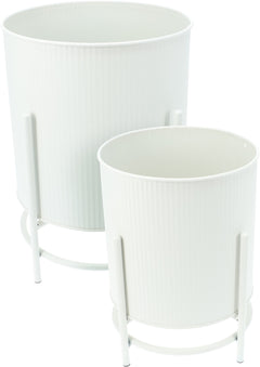 Vaso in Zinco con Supporto cod. FZ1002250/60/70