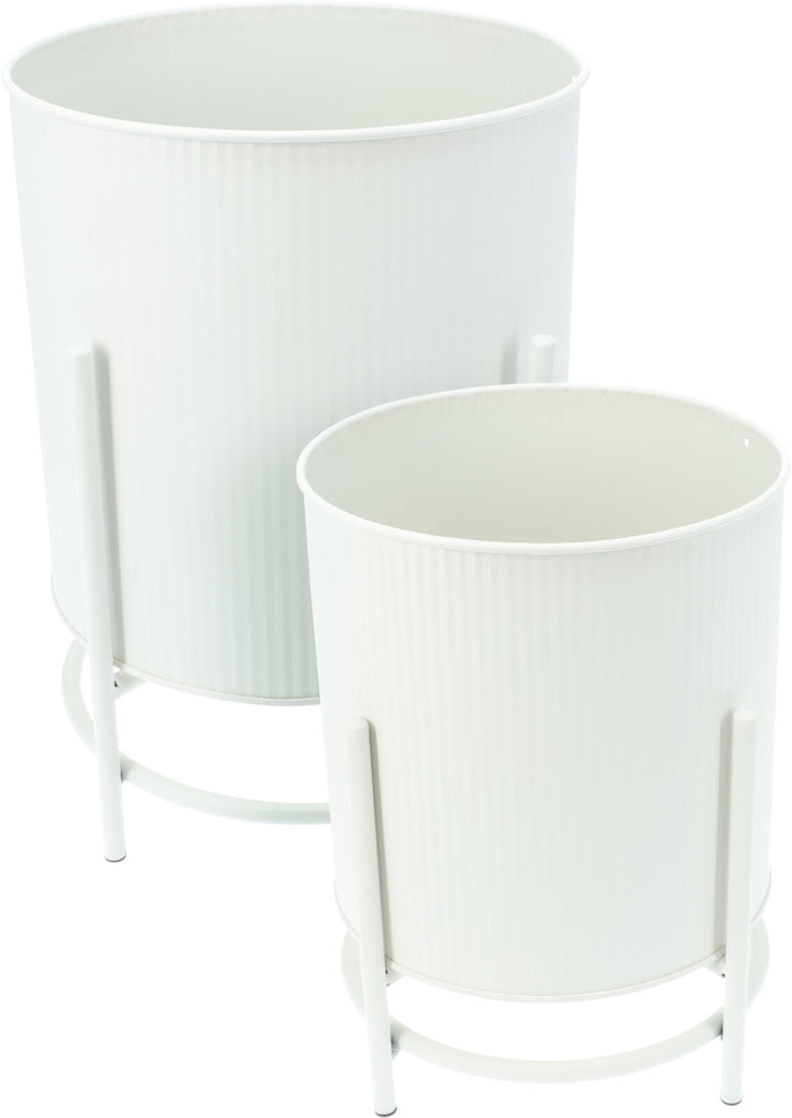 Vaso in Zinco con Supporto cod. FZ1002250/60/70