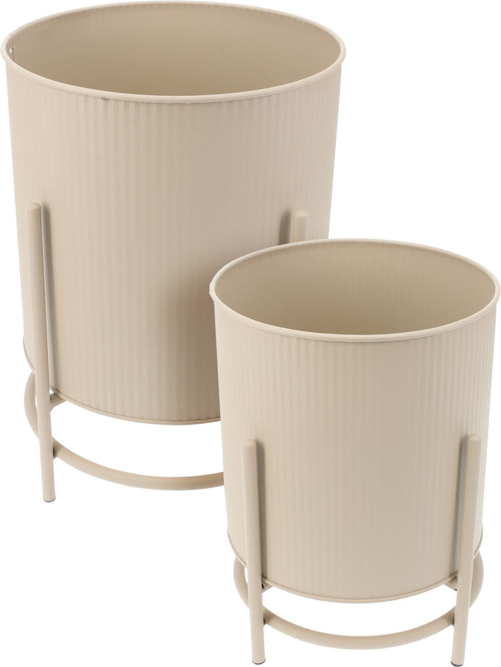 Vaso in Zinco con Supporto cod. FZ1002250/60/70