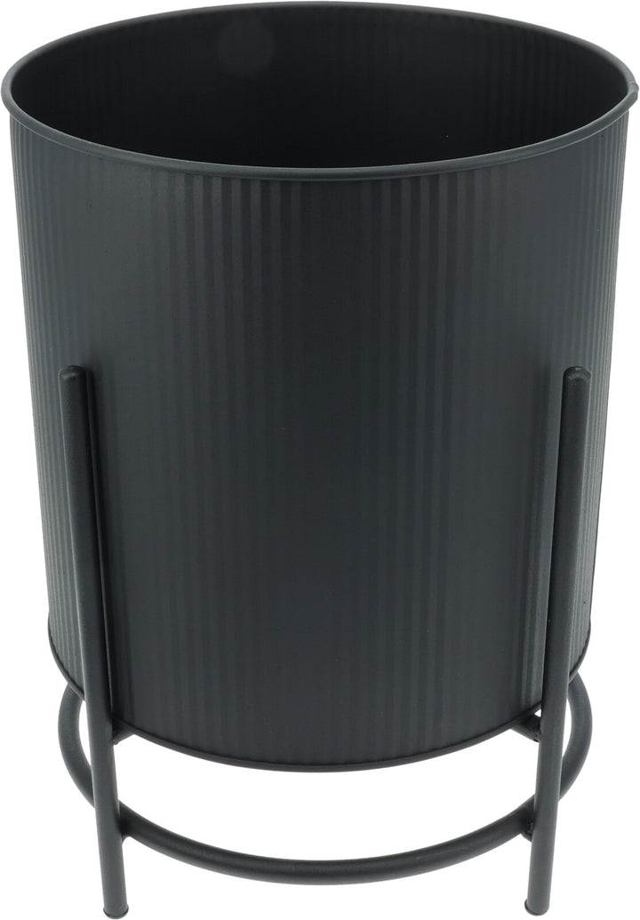 Vaso in Zinco con Supporto cod. FZ1002250/60/70