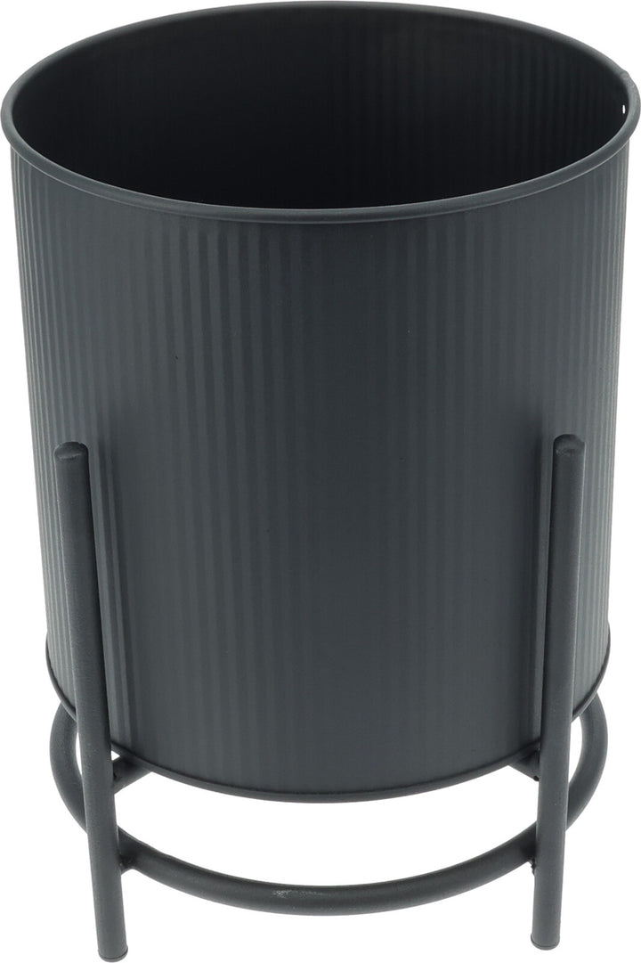 Vaso in Zinco con Supporto cod. FZ1002250/60/70