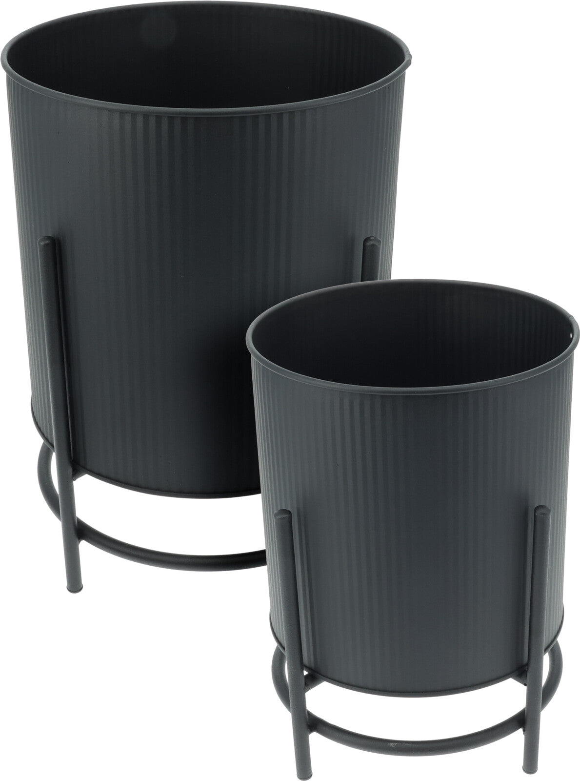 Vaso in Zinco con Supporto cod. FZ1002250/60/70