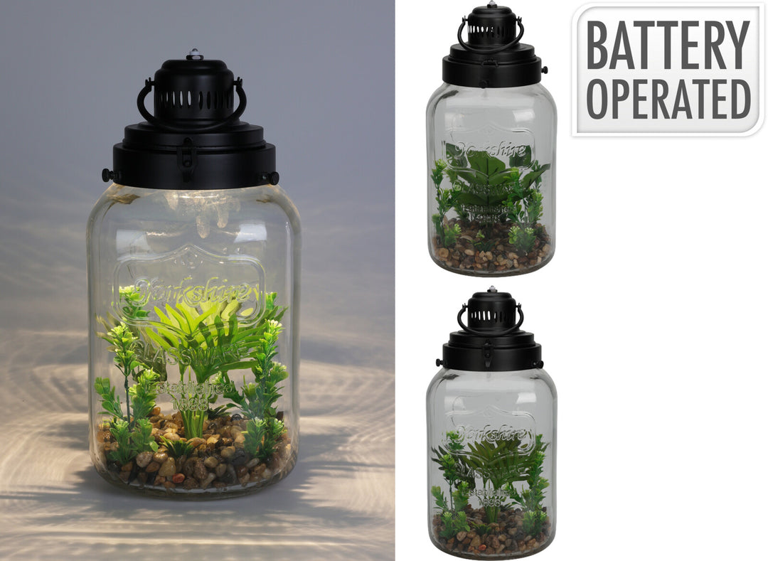 Terrarium con Vaso in Vetro e LED – cod. HZ1952870