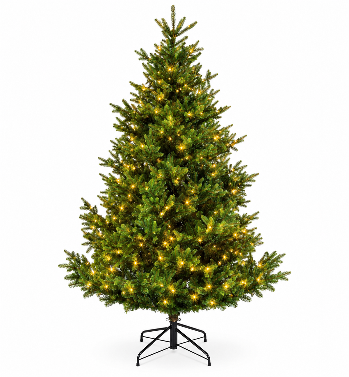 Albero di Natale Nordmann Fir 210 cm con 900 Micro LED – Ø150 cm Everlands