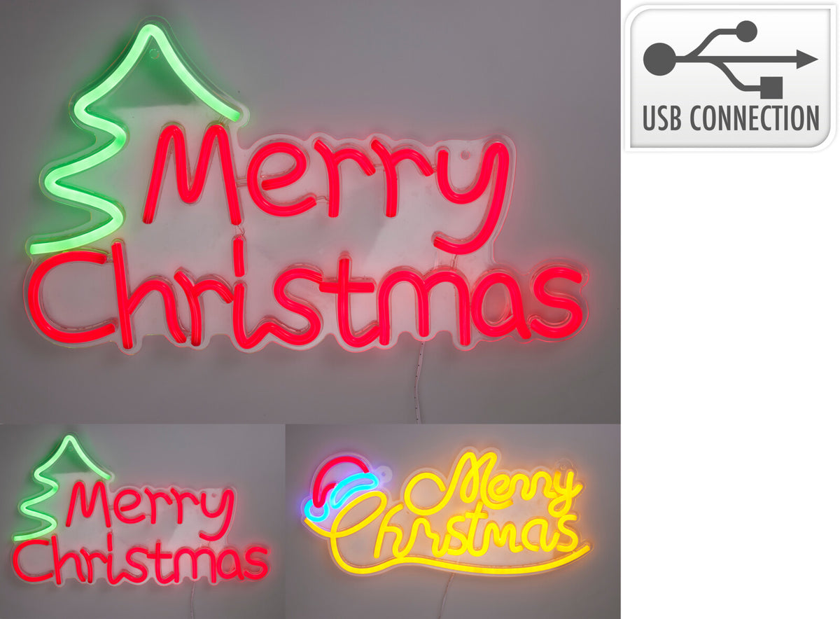 Testo Merry Christmas Neon