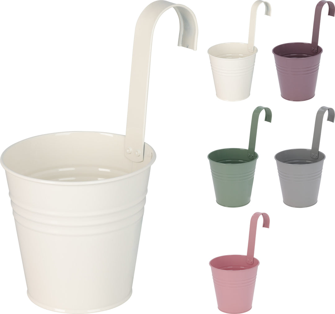 Vaso in Zinco con Gancio – Ø 13 cm cod. ME1000070