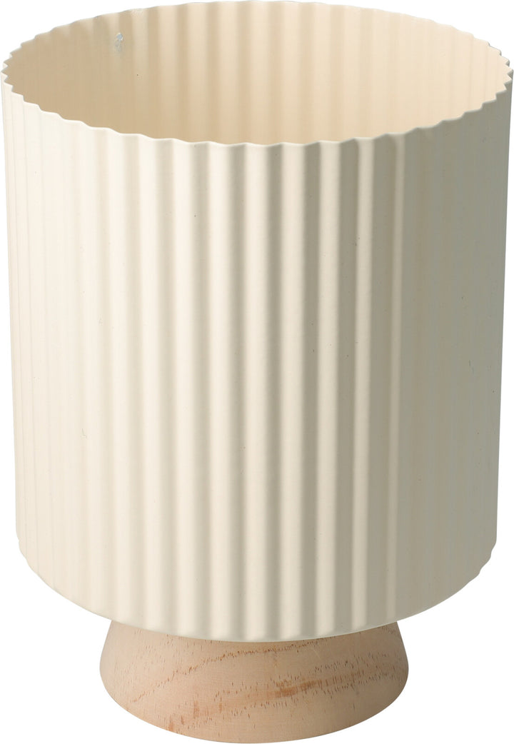 Vaso in Metallo a Righe – 18 × 23 cm – cod. NB1510900/10