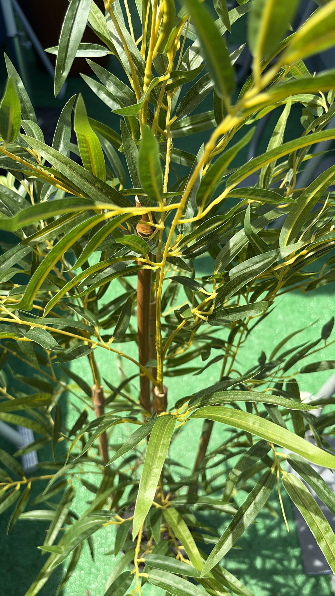 Pianta Bamboo Artificiale x5 Fusti con Vaso 120 cm