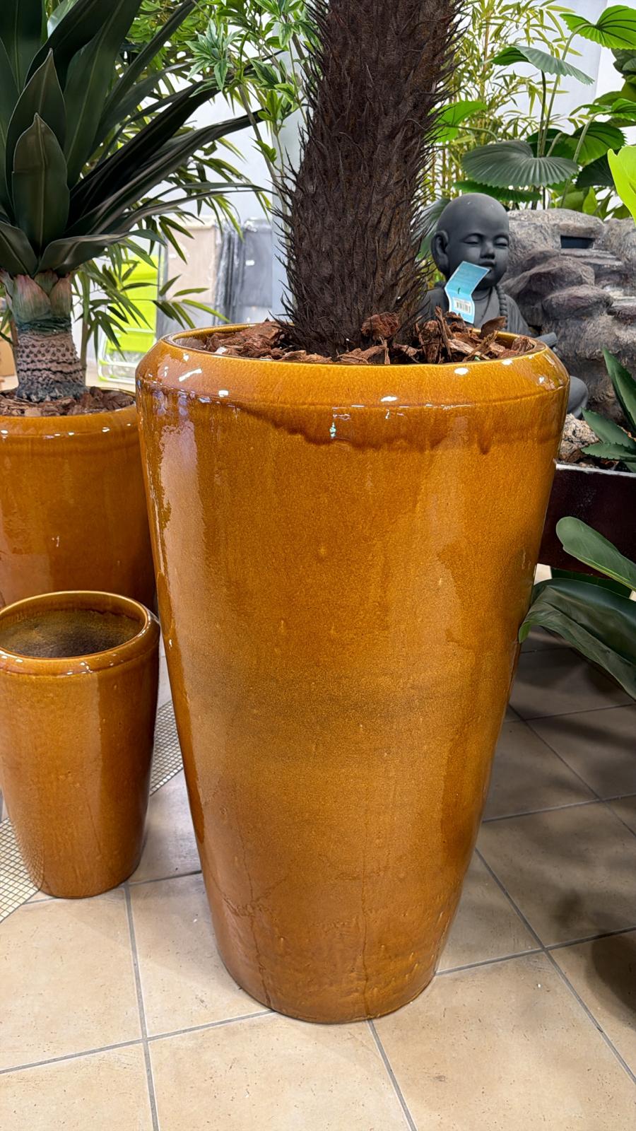Vaso Noble Hellas Ochre D30 H50 cm