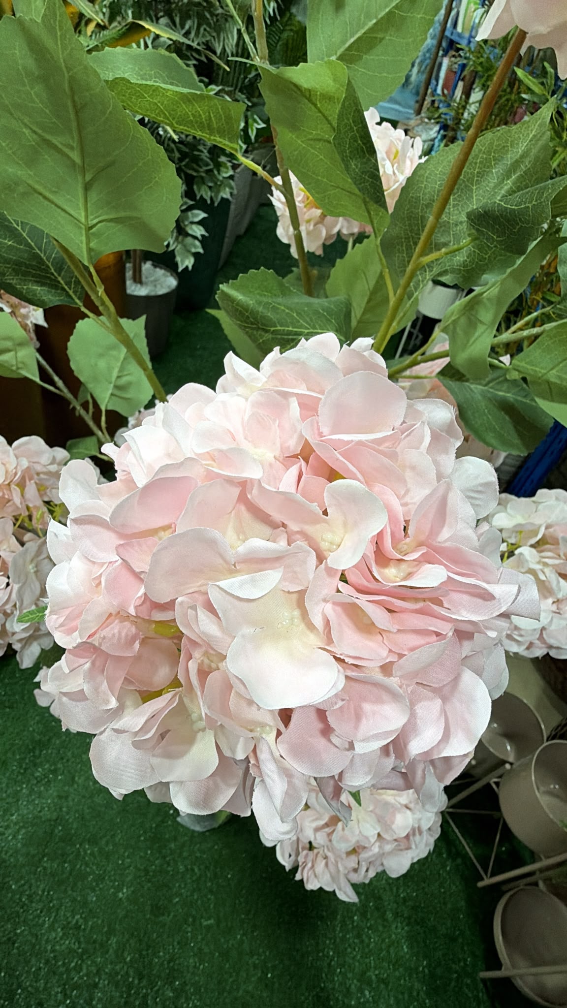 Ortensia Artificiale Rosa 150 cm con Tronchi Veri