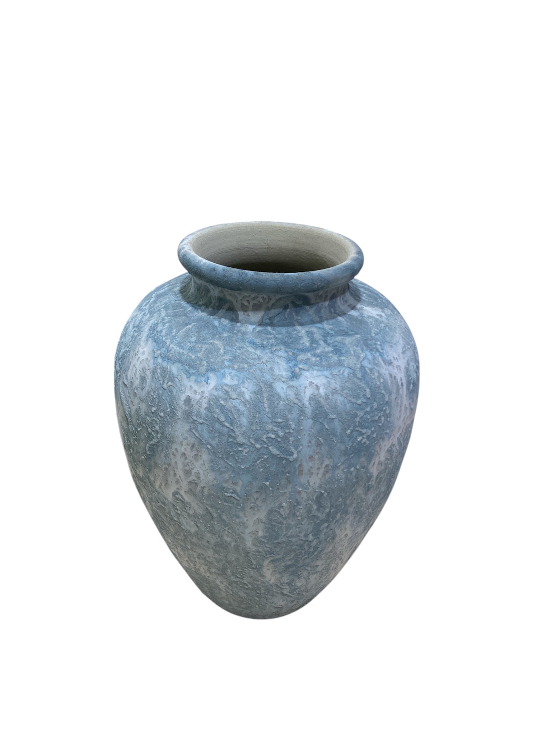 Vaso in Ceramica Celestino 28 cm – Elegante Porta Fiori per Interno ed Esterno