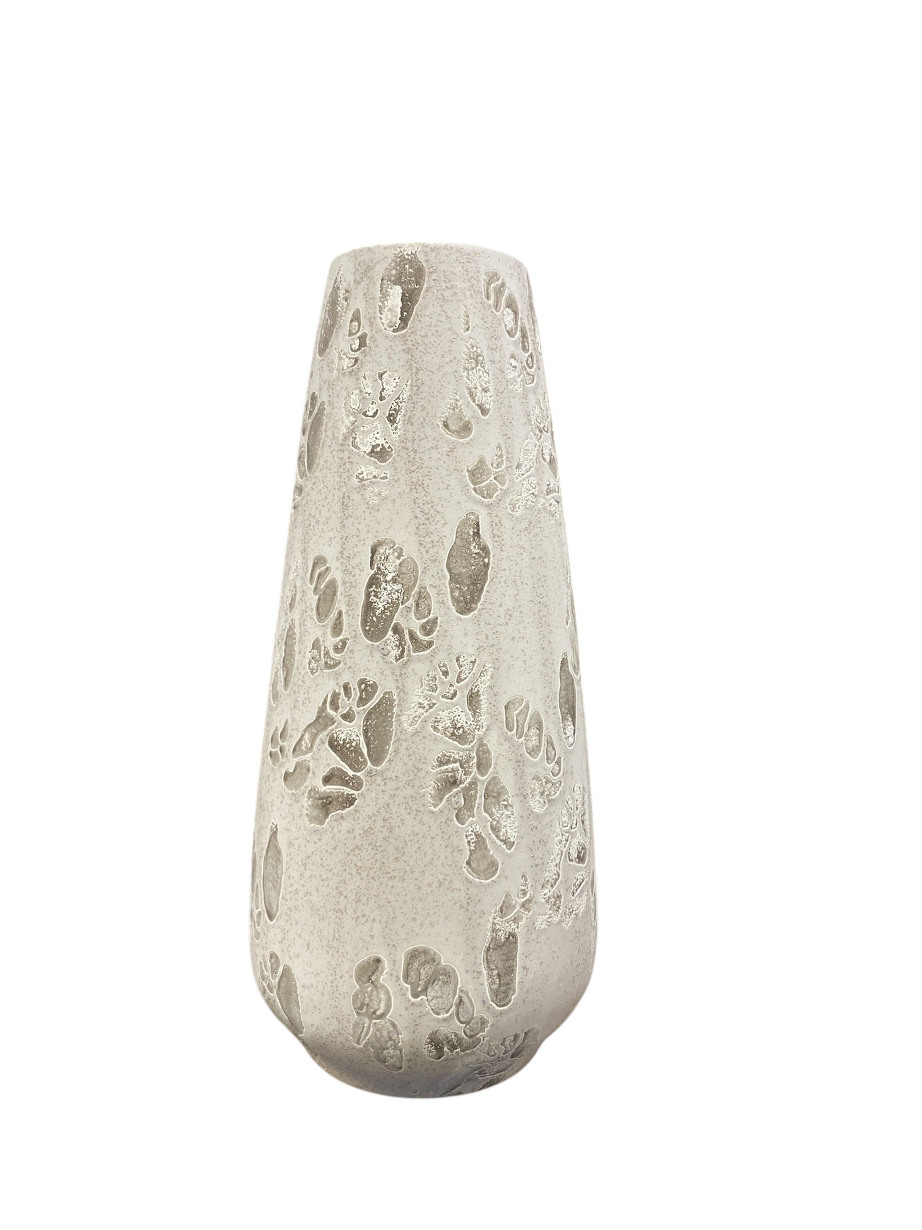 Vaso in Ceramica Beige 20 cm – Porta Fiori Elegante per Interno ed Esterno