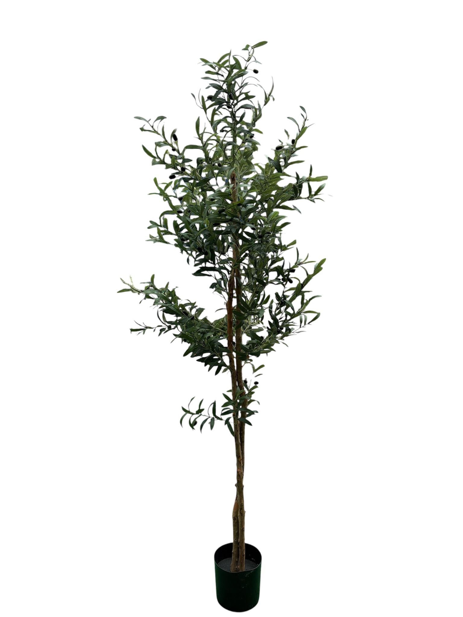 Olivo Artificiale Deluxe 210 cm — Tronco in Vero Legno | Collezione Nature