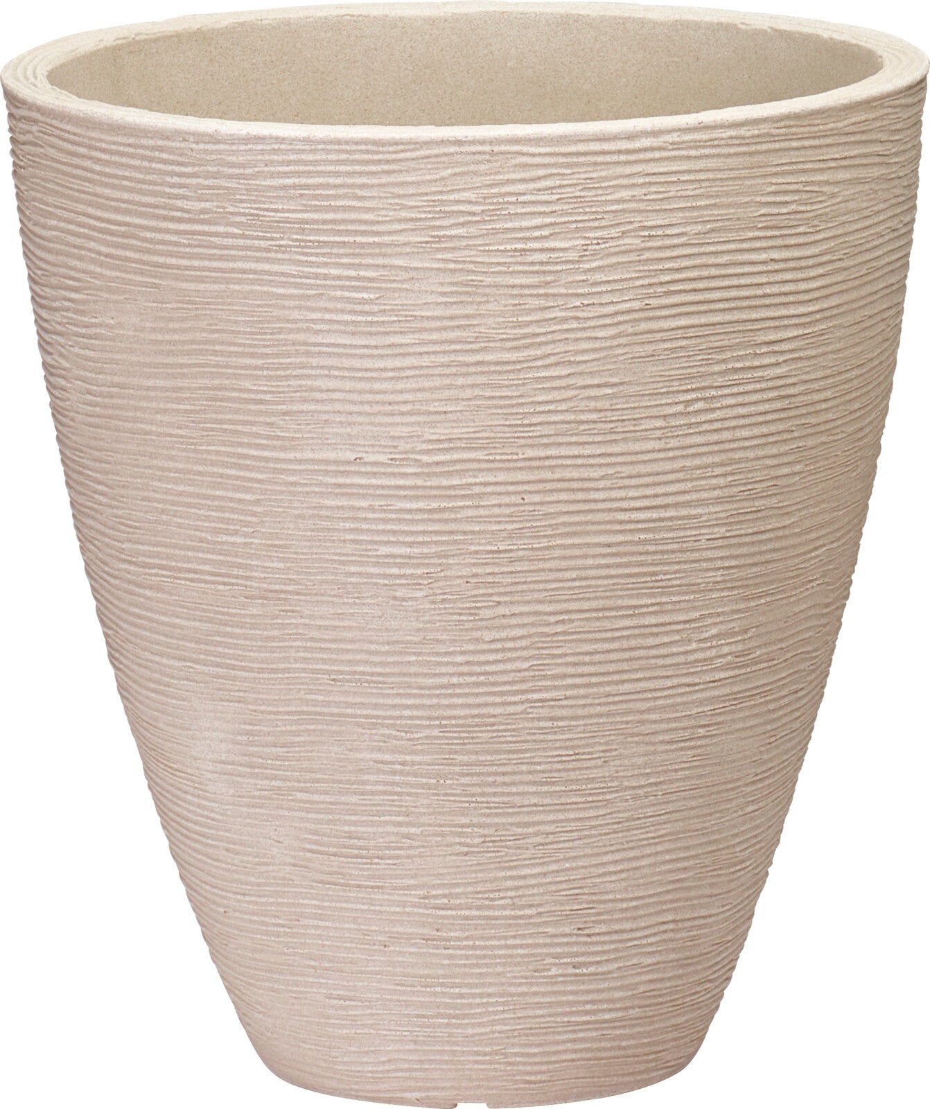 Vaso in PE  Rotondo – 39 × 42 cm – Colore Sabbia cod. Y54203910