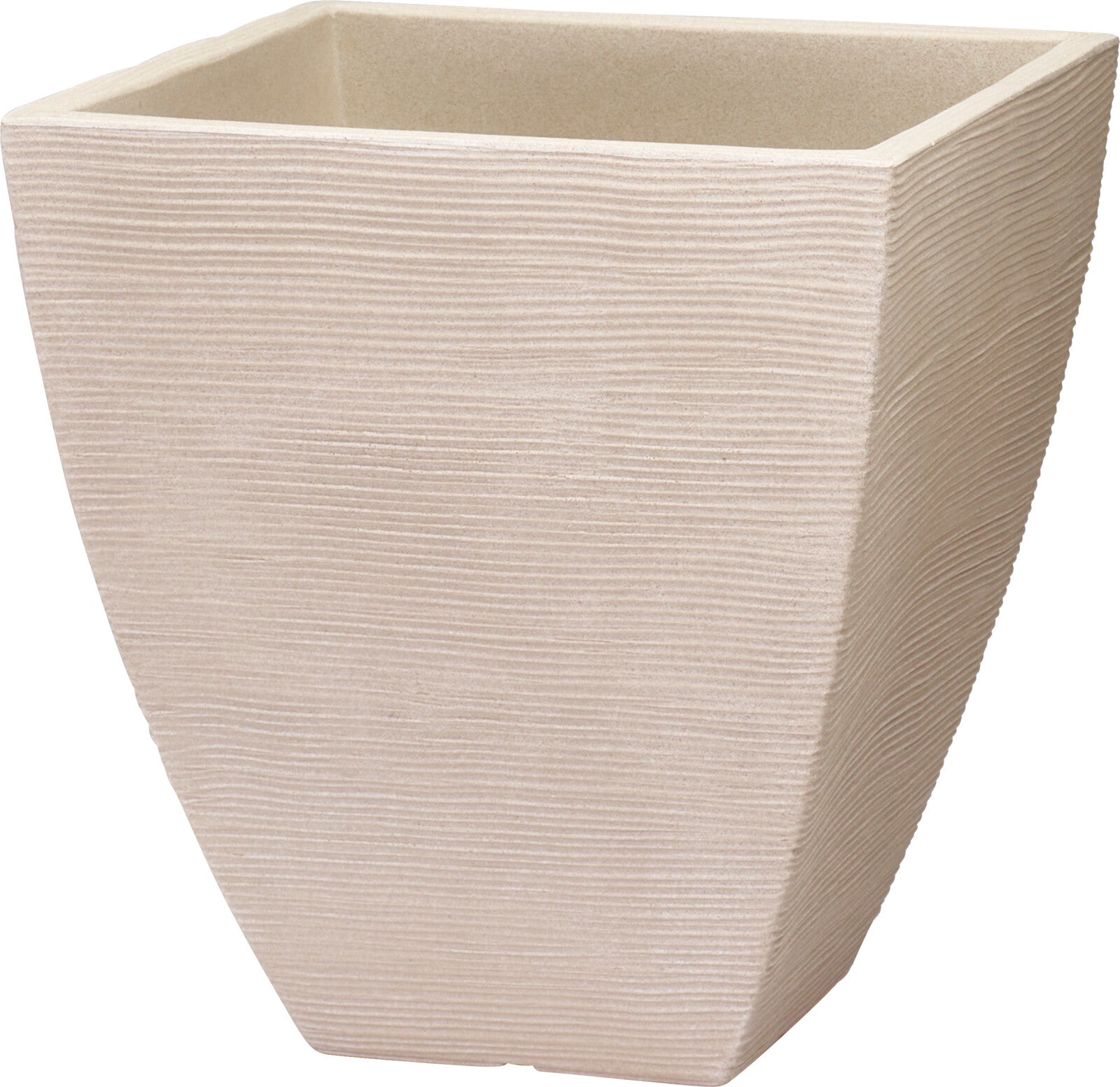 Vaso in PE Quadrato – 40 × 40 × 42 cm – Colore Sabbia cod. Y54203940
