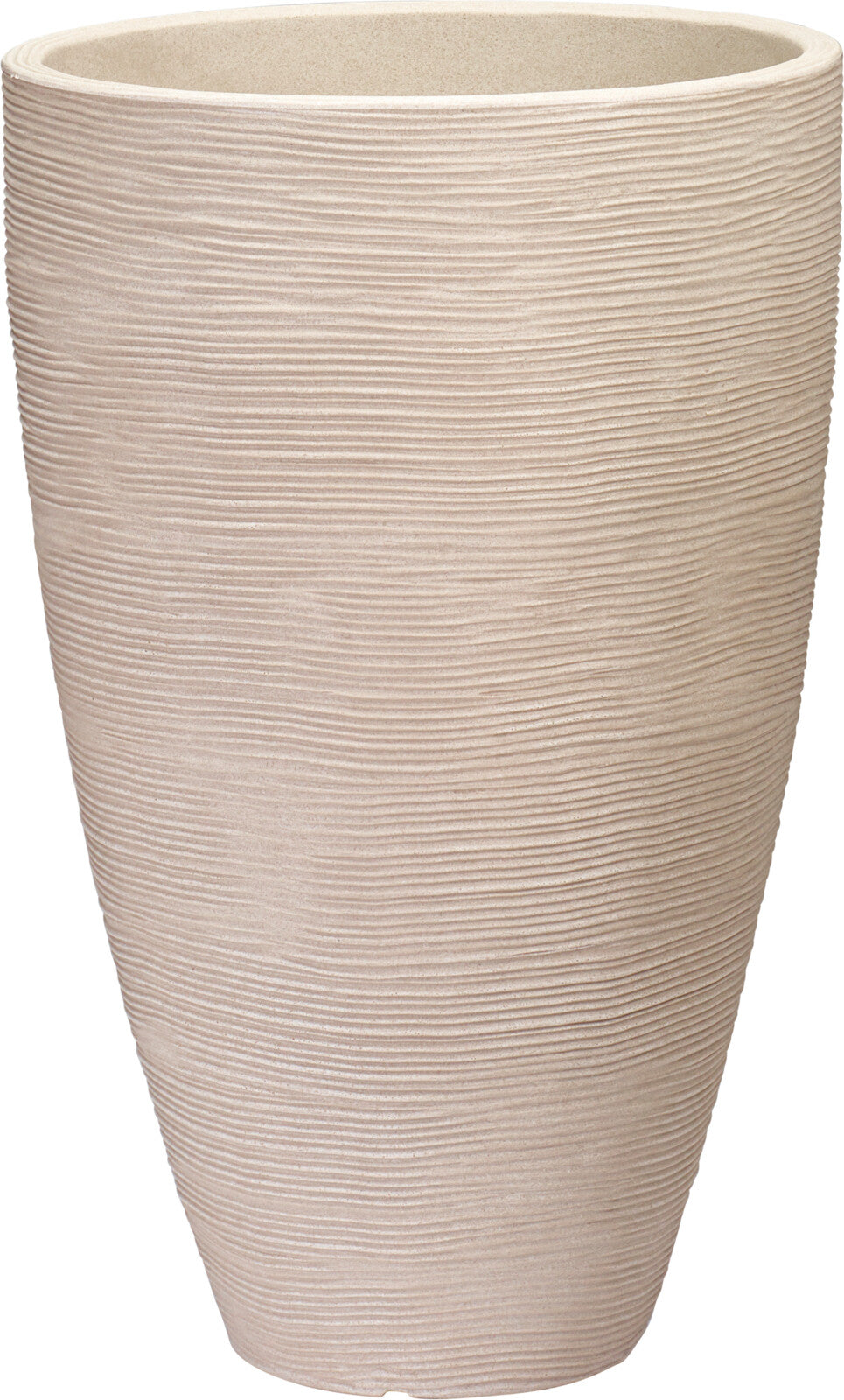 Vaso in PE Rotondo – 40 × 60 cm – Colore Sabbia cod. Y54203950