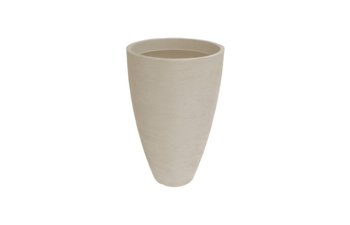 Vaso Rigato Sabbia Ø45xH69 cm – Vaso Alto Moderno in Polietilene