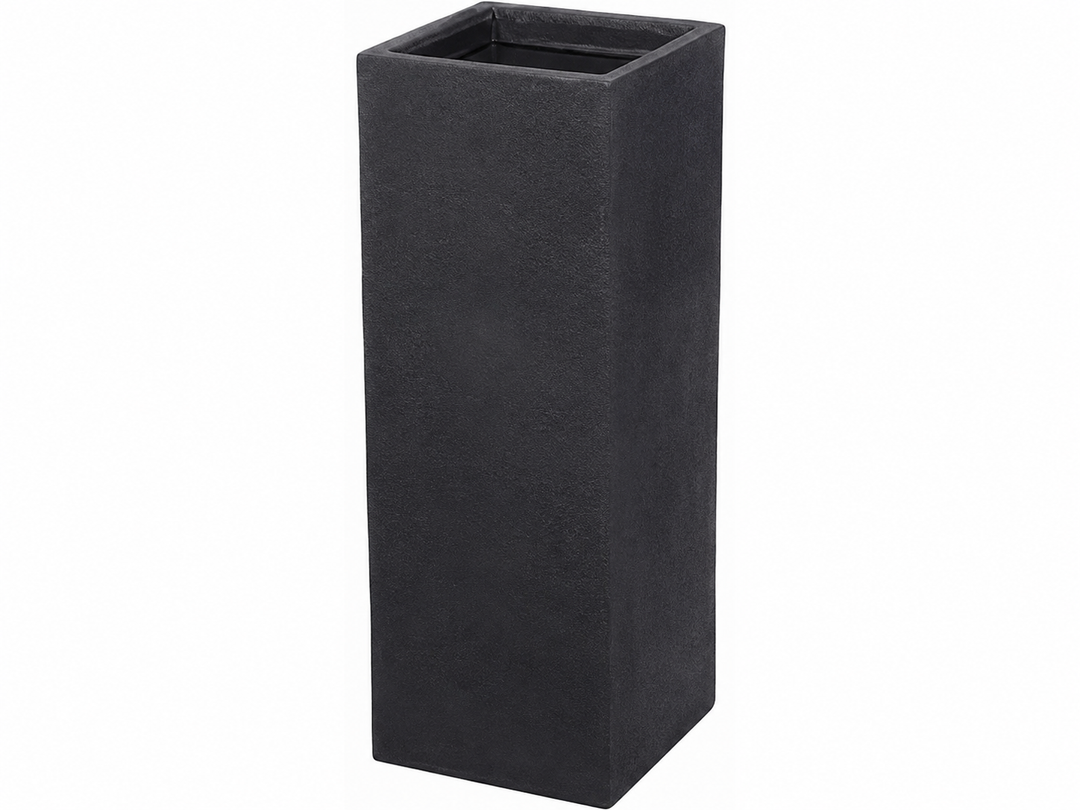 Vaso Alto Quadrato Antracite 30x30xH80 cm – Fioriera Moderna