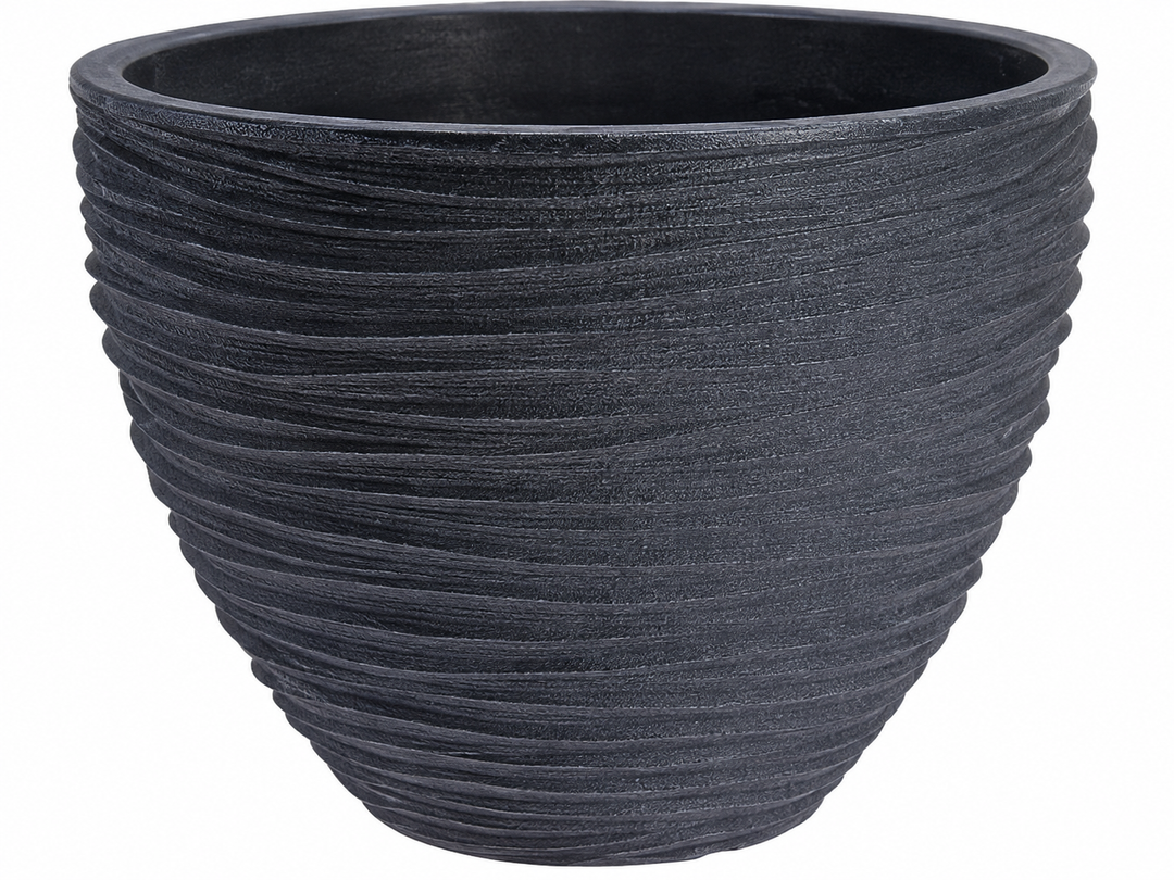 Vaso Sylt Antracite Ø40xH31 cm – Vaso Moderno in Polietilene