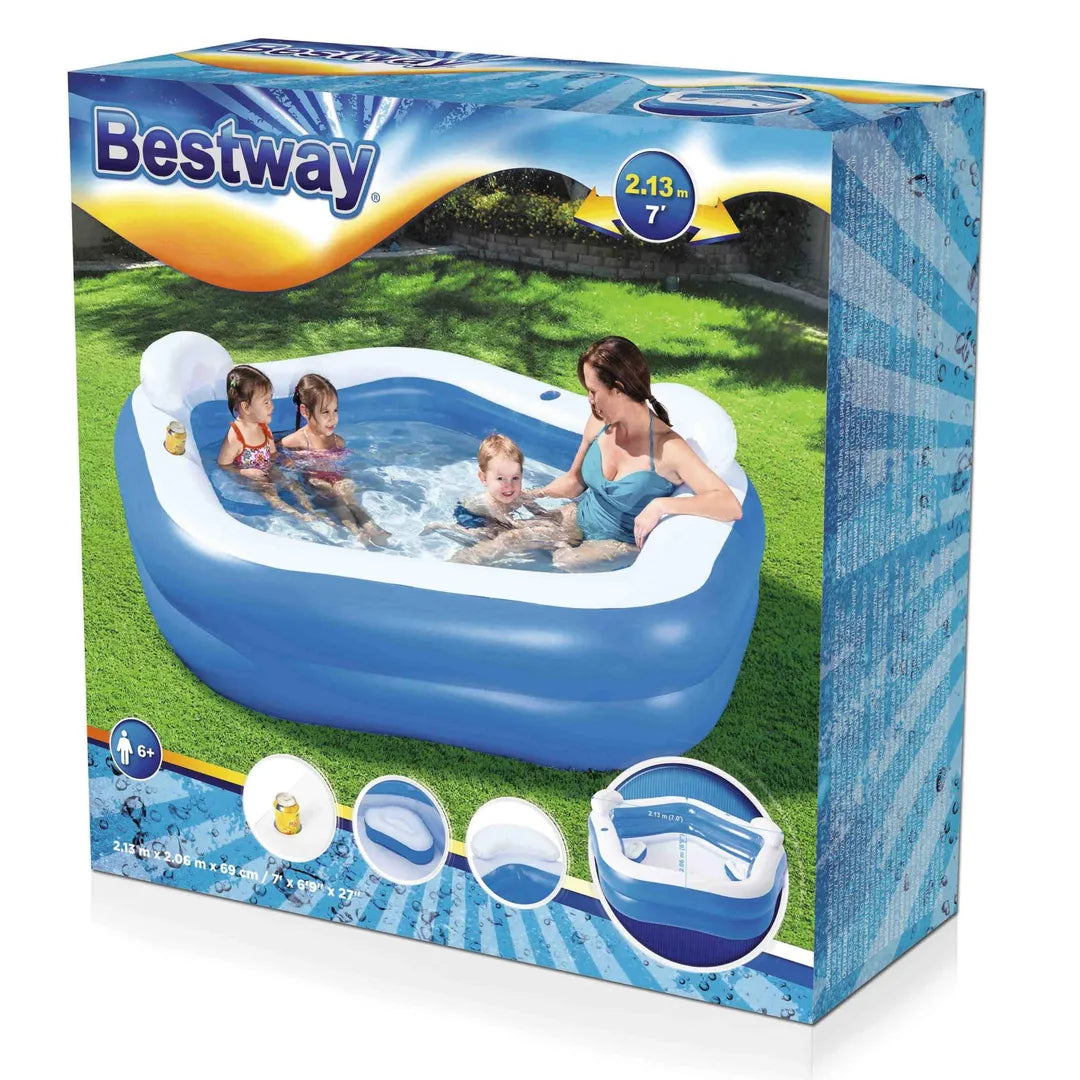 Piscina gonfiabile per famiglie da 213x206 cm