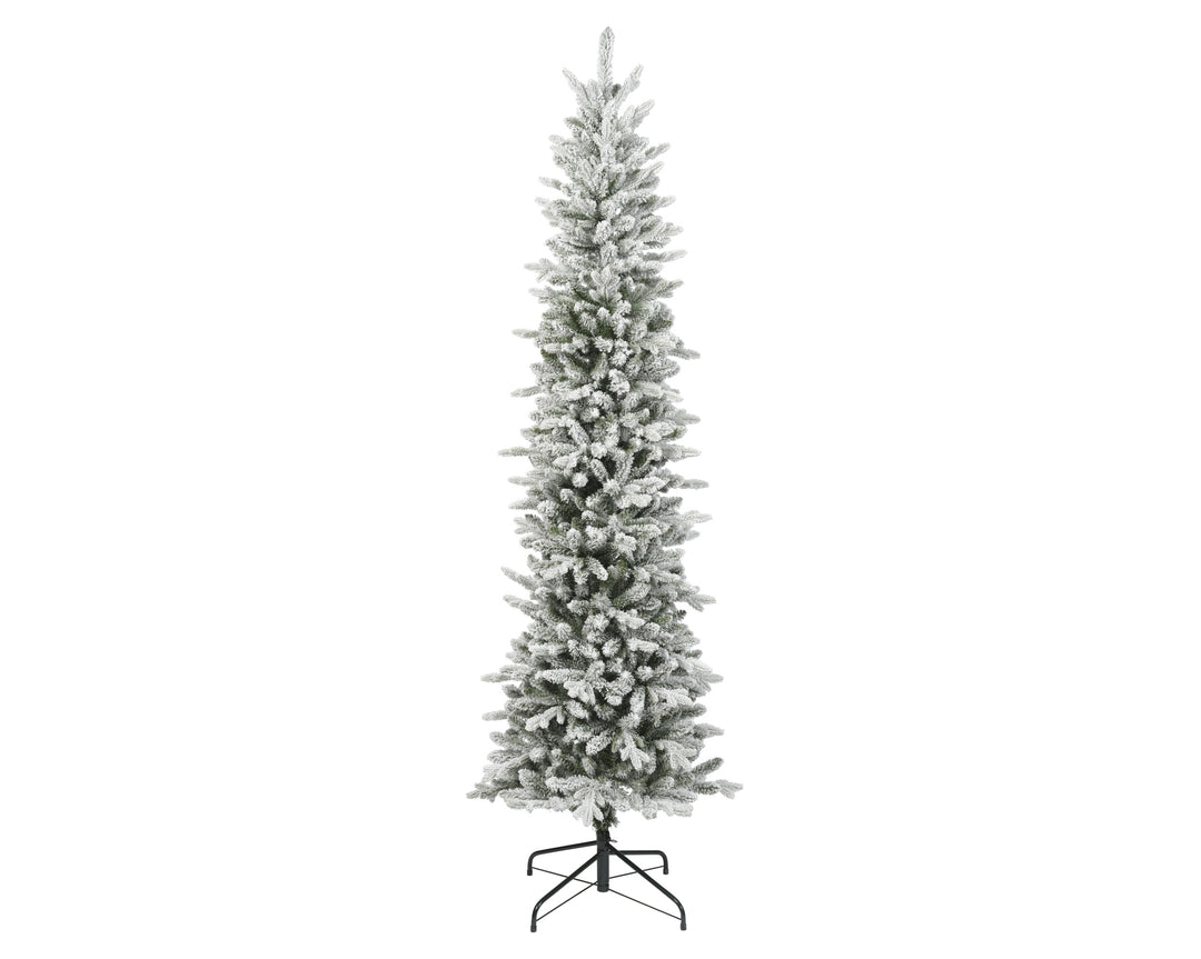 Albero di Natale Slim Fir innevato 180 cm