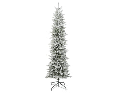 Albero di Natale Slim Fir innevato 180 cm
