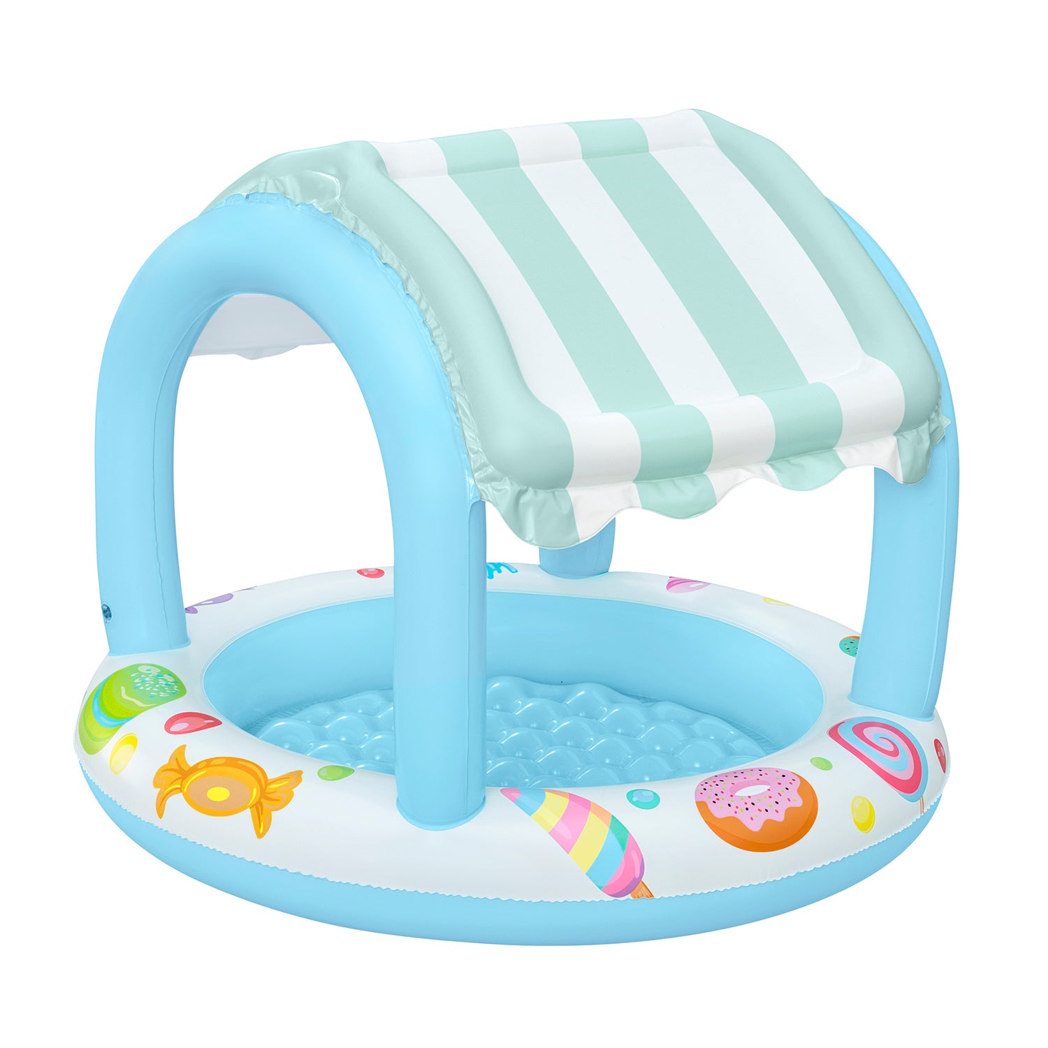 Bestway® Sweet Shop™ Ø104 x H84 cm – Piscinetta Gonfiabile con Parasole