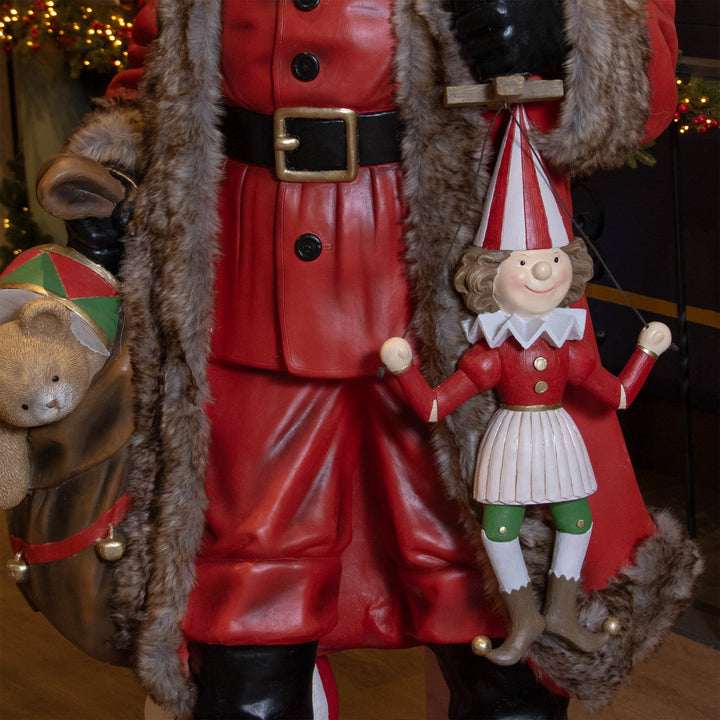 Babbo Natale tradizionale Gigante (H166 cm) Klaus e i regali (cod. 531070)