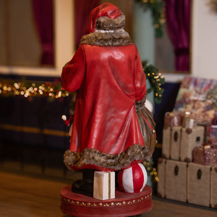 Babbo Natale tradizionale Gigante (H166 cm) Klaus e i regali (cod. 531070)