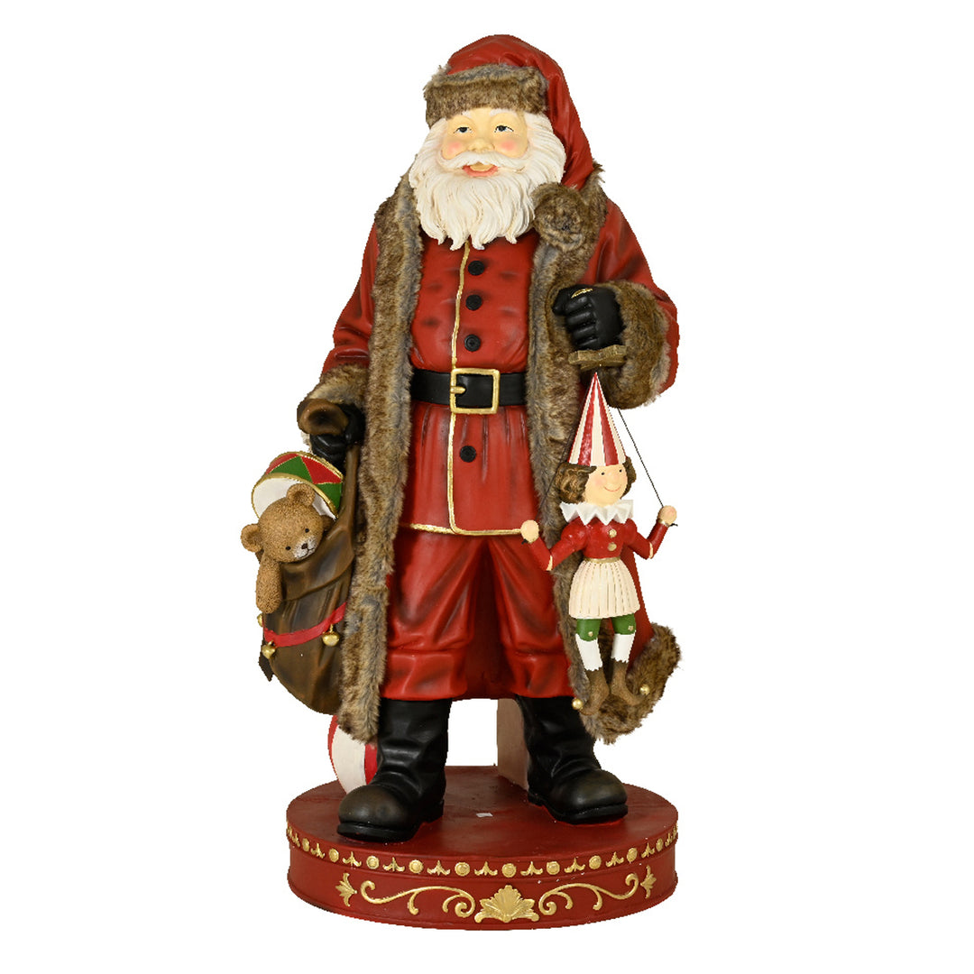 Babbo Natale tradizionale Gigante (H166 cm) Klaus e i regali (cod. 531070)