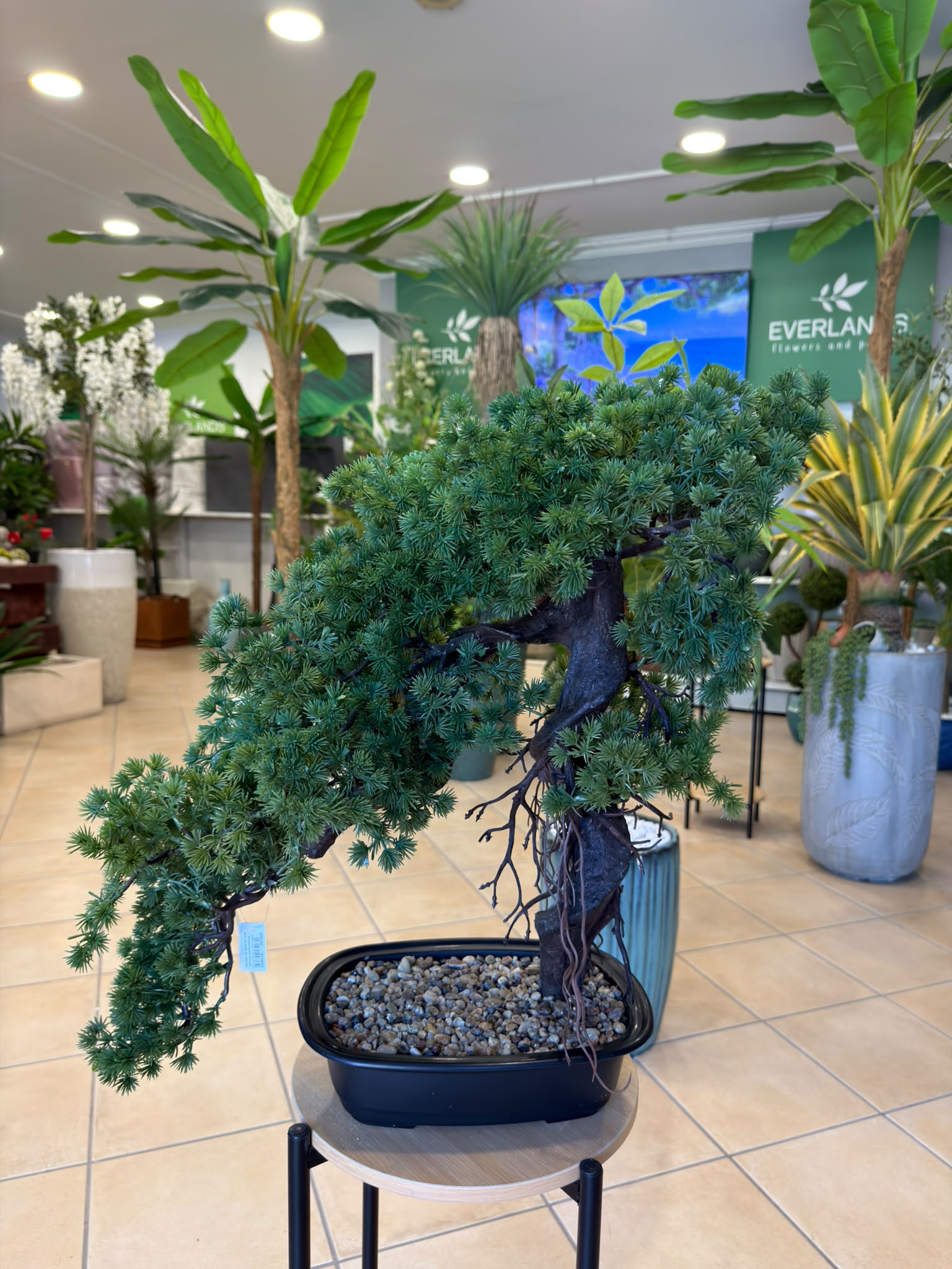 Bonsai Artificiale Premium con Tronco Effetto Naturale – 60 cm