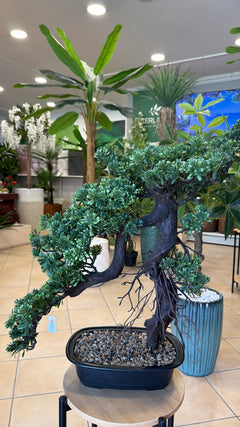 Bonsai Artificiale Premium con Tronco Effetto Naturale – 60 cm