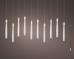 Candele LED magiche bianche 15 cm