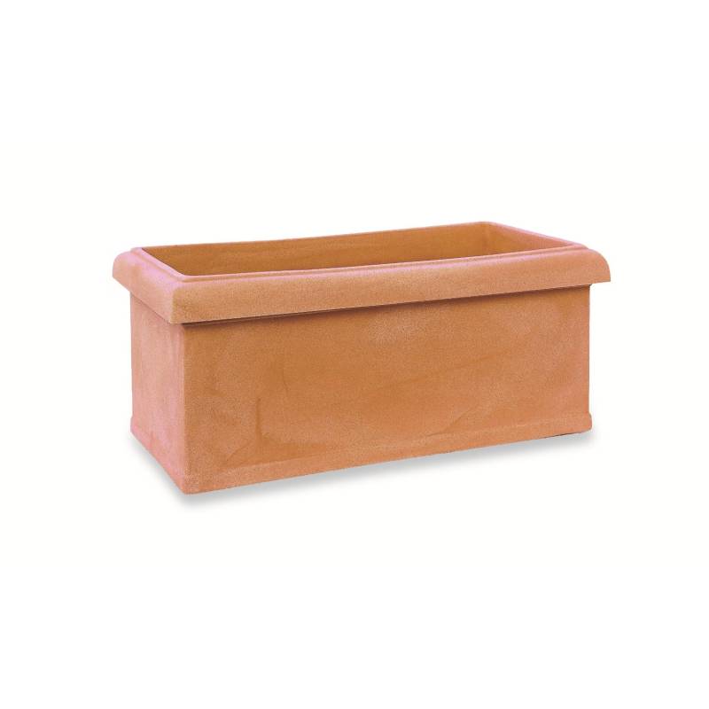 Vaso Cassetta Rettangolare in Resina Liscia 80 cm – Made in Italy Elbi