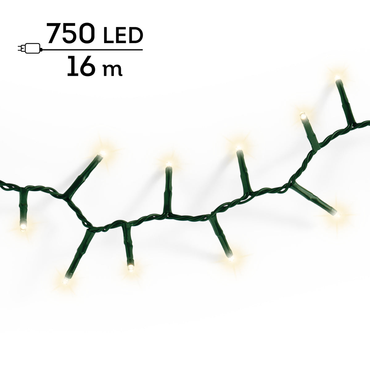 Catena LED Compact 16 m bianco caldo da esterno - immagine 8