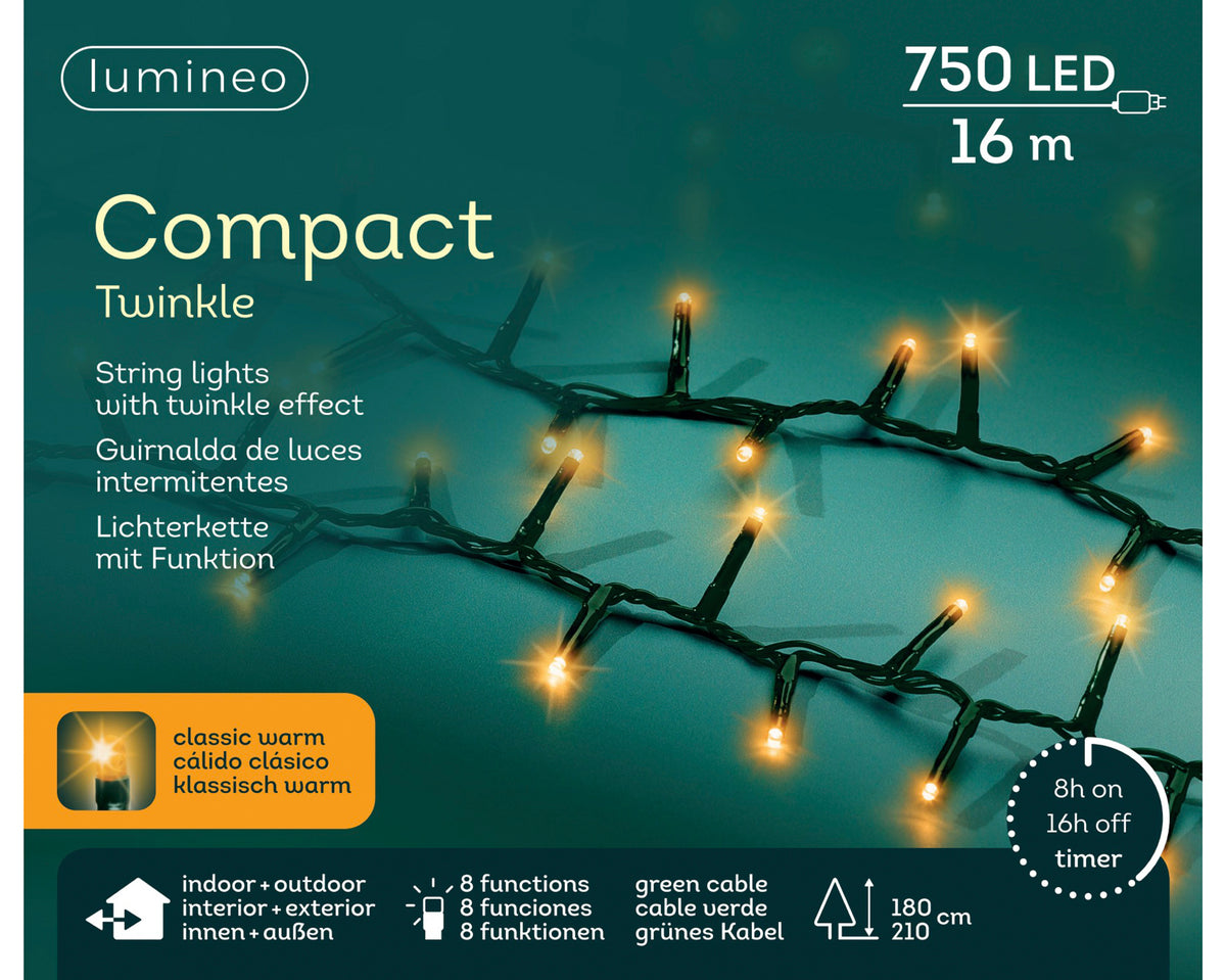 Catena LED Compact 16 m classic warm da esterno - immagine 2